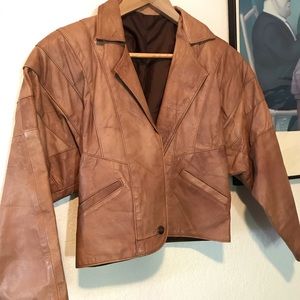 80s leather jacket
